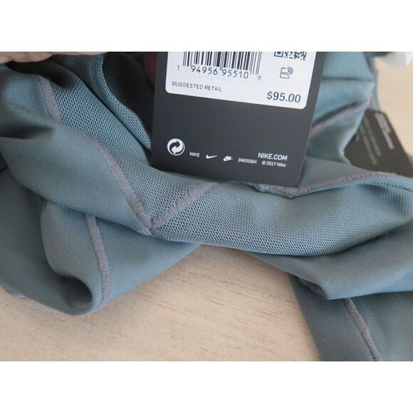 Nike DA0833 387 Women's Sz M Green One Luxe Tight Fit Mid-Rise Leggings $95+ - Picture 9 of 11